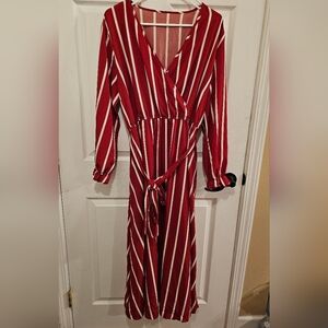 Striped Long Sleeve Dress - NWOT